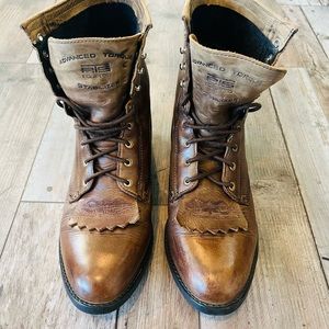 Ariat leather lace up ropers